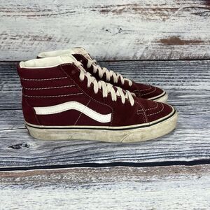 Vans Sk8 Hi Burgundy Red Sneakers Shoes Women’s Size 8